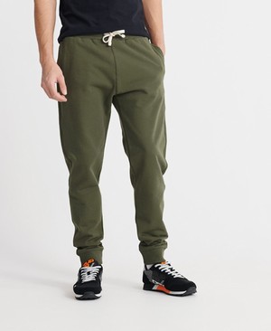 Superdry Organic Cotton Standard Label Loopback Férfi Sportruházat Khaki | VIOZJ4095